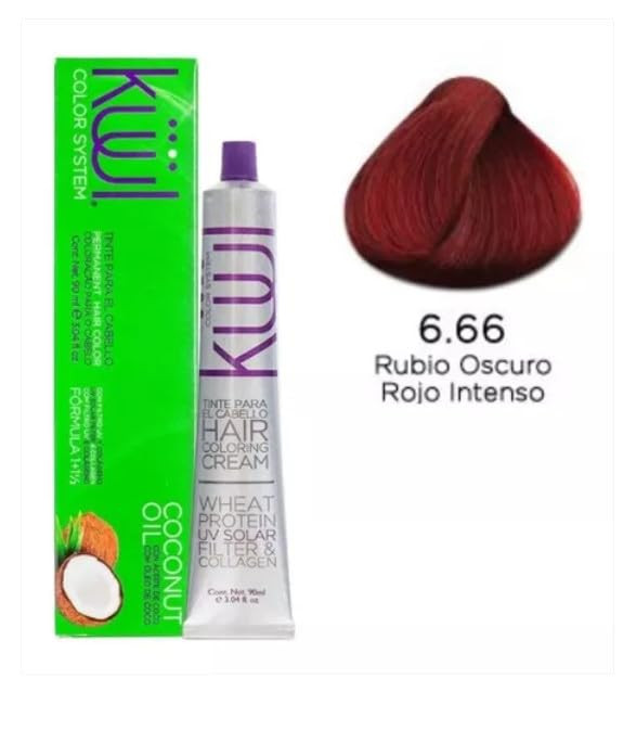 Fantasy Nails KUUl Color System, Rojos (6.66 RUBIO OSCURO ROJO INTENSO), 3.04 Fl Oz (Pack of 1)