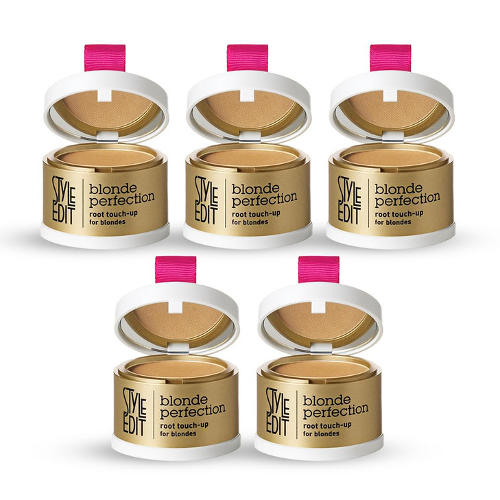 Style Edit Root Touch Up Powder | Temporary Hair Color for Gray Roots and Thinning Hair | Salon-Quality, Transfer-Resistant Hair Concealer | Dark Blo