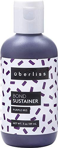 Uberliss Bond Sustainer Color (Purple Iris) 3.7oz - Color Depositing Conditioner - Semi Permanent Direct Dye - Rebuild Broken Bonds - For Healthy Hai