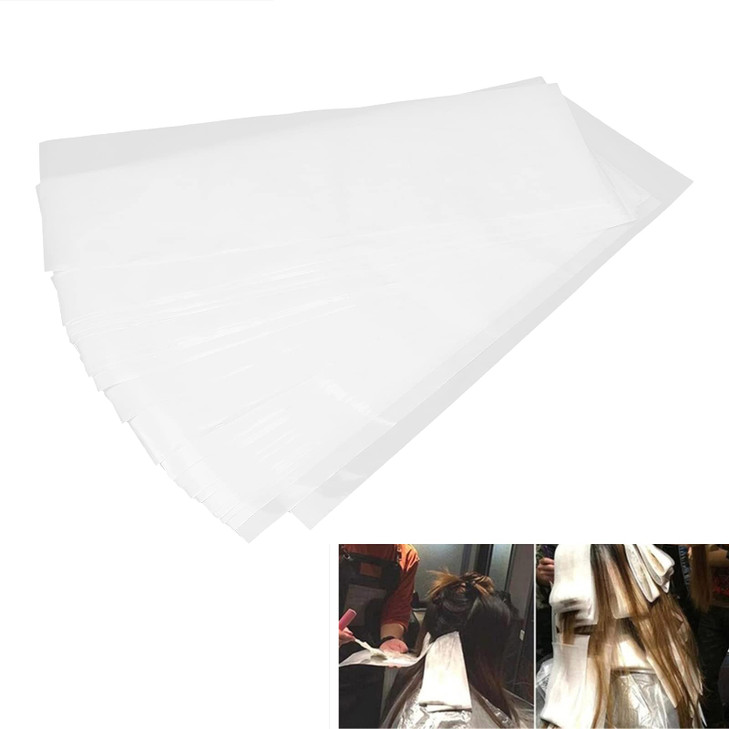 Foam Highlighting Papers, 100Pcs Professional Hair Coloring Sheet Hair Highlighting Strips Reusable Dyeing Separating Sheet Hair Dye er Sheets
