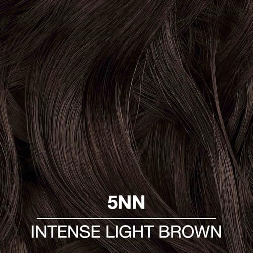 COLORCHARM Permanent Liquid Hair Color for Gray Coverage| 5NN Intense Light Brown | 1.4 Fl Oz