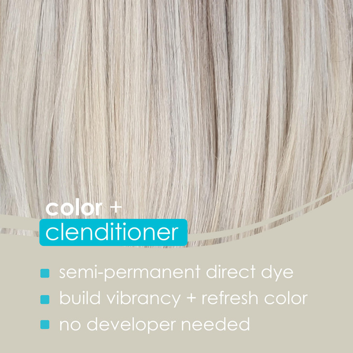 Keracolor Clenditioner PLATIUM Hair Dye - Semi Permanent Hair Color Depositing Conditioner, Cruelty-free, 33.8 Fl. Oz.