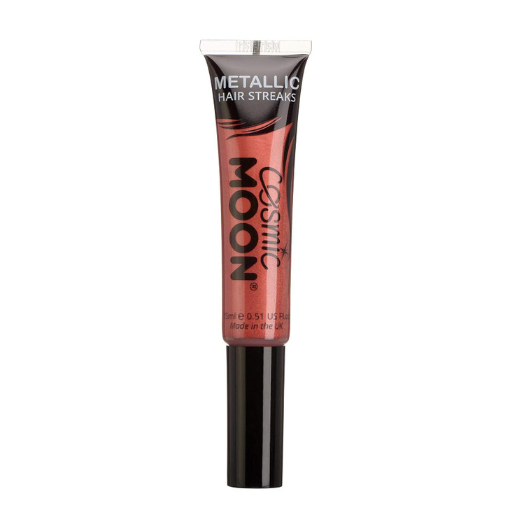 Metallic Hair Color Streaks | Cosmic Moon 0.50fl oz - Red | Temorary Wash Out Hair Dye