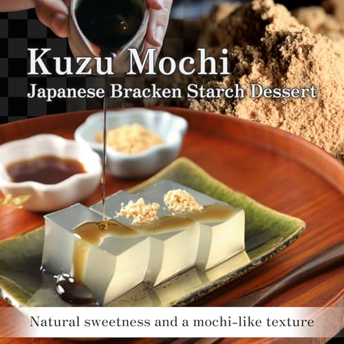 Minoya Kuzu Mochi Japanese mochi dessert 350g, Made in Japan