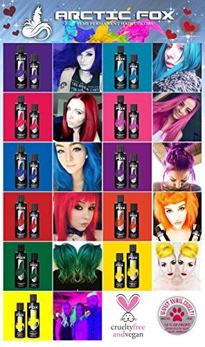 ARCTIC FOX Vegan and Cruelty-Free Semi-Permanent Hair Color Dye (4 Fl Oz, STERLING)