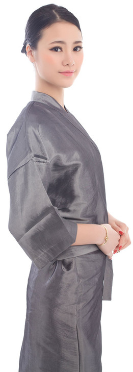 PERFEHAIR Salon Client Gown Robes Cape, Hair Salon Smock for Clients- Kimono Style (Grey)