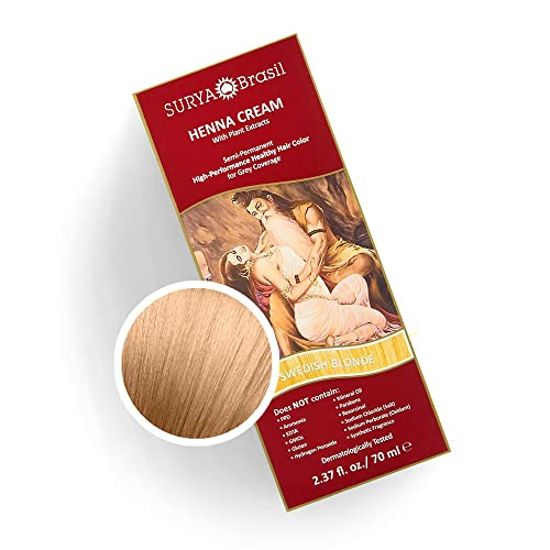 Surya Brasil Products Henna Cream, Swedish Blonde, 2.37 Fluid Ounce