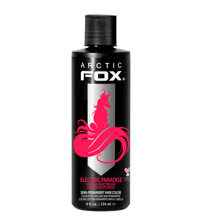 ARCTIC FOX Vegan and Cruelty-Free Semi-Permanent Hair Color Dye (8 Fl Oz, ELECTRIC PARADISE)