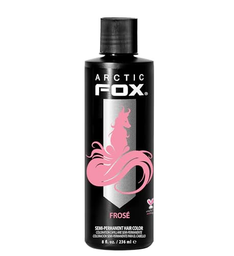 ARCTIC FOX Vegan and Cruelty-Free Semi-Permanent Hair Color Dye (8 Fl Oz, FROSE)