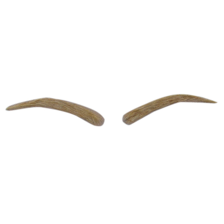 Blonde Eyebrow Strips for Women False Eye Brows Human Hair Invisible Lace (120#-Blonde)