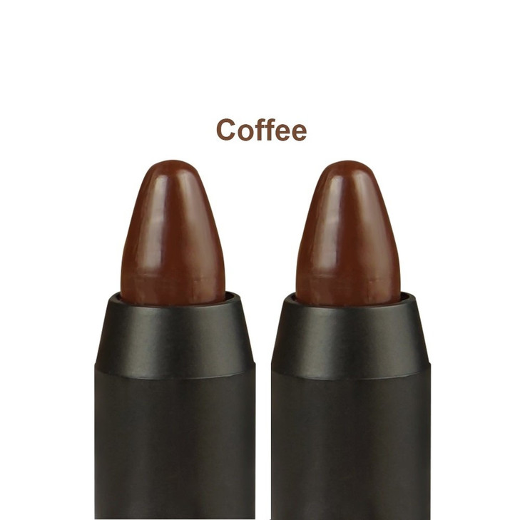 Professional Hair Chalk Temporary Hair Dye Non-toxic Hair Color Crayon Cover White Hair Color Patch (2packs-coffee-coffee)