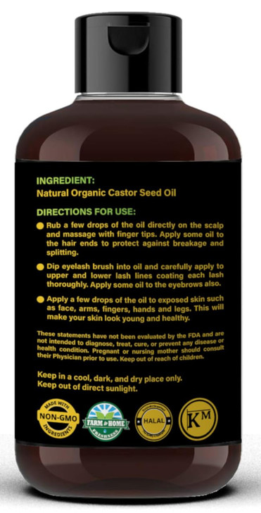 Jamaican Black Castor Oil (10.15 fl oz) - 100% Pure for Hair, Eyelash & Eyebrow Growth, Hair Loss Prevention Serum