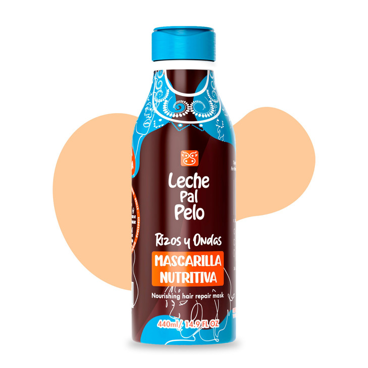 Leche Pal Pelo Rizos Afro Nourishing Hair Mask- deep conditioning treatment for dry damaged & curly hair with Aloe Vera, coconut, olive and avocado O