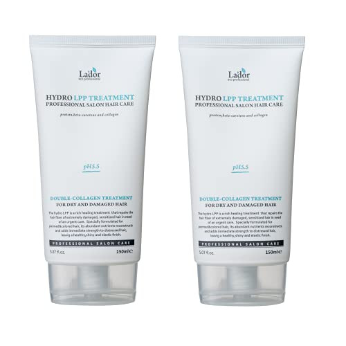 LA'DOR LADOR Hydro LPP Keratin Hair Treatment - Anti Frizz Conditioner Mask for Dry, Damaged, Color Treated, Gray Hair - Hydrolyzed Collagen (2. 5.07