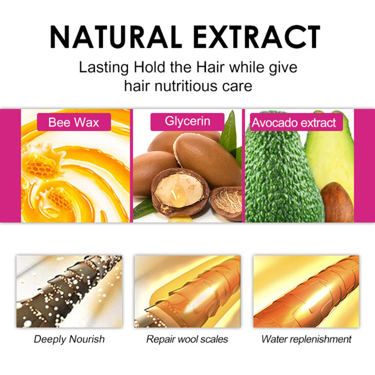 BestLand Hair Wax Stick  Non-Greasy, No-Residue Tamer for Flyaways, Frizz & Baby Hair, Styling Stick for Edges & Slick Back Looks, for Women, Men &