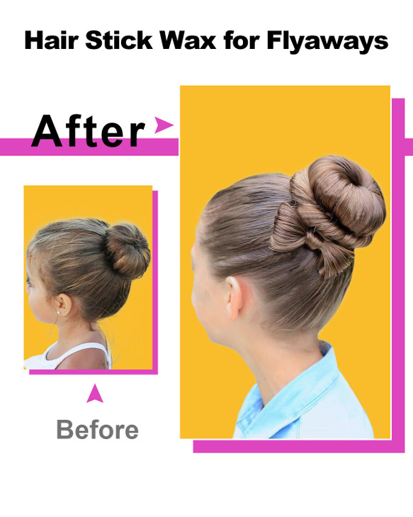 Hair Wax Stick, Wax Stick for Hair Flyaways Kids & Women Hair Accessories for Women Girls Hair Bun Maker for Kids Hair Slick Stick Baby Hair Gel Stic