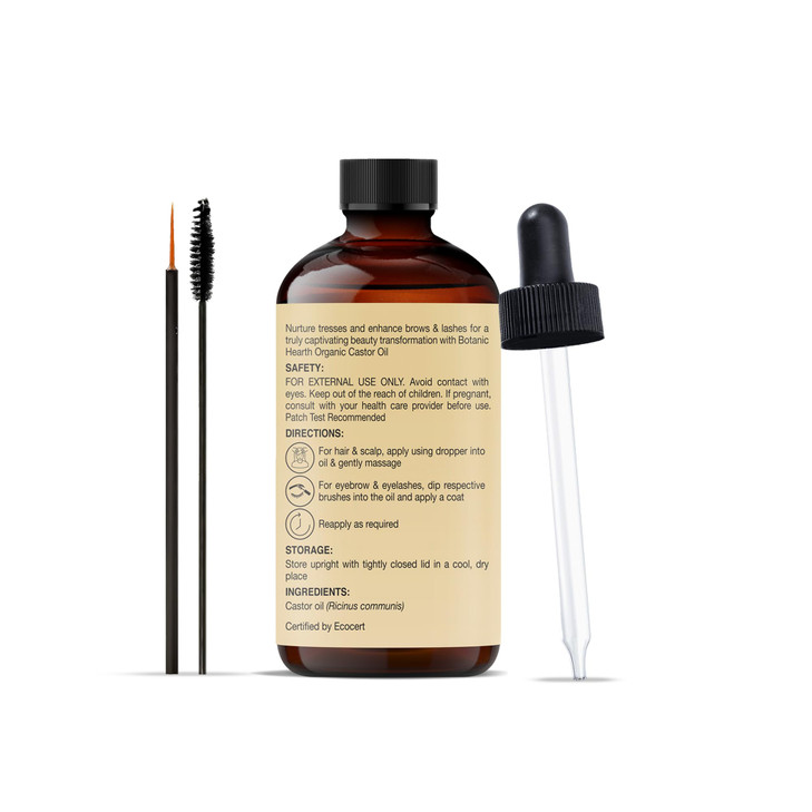 Botanic Hearth Hair Oil for Hair Growth & Home Hair Perm Kit | Strengthening Dry, Frizzy, Damaged Hair & Scalp Treatment | Castor Oil  2 Fl Oz