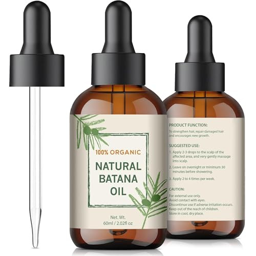 Batana Oil for Hair Growth  Dr Sebi Honduran Hair Oil for Thicker, Stronger Hair, Repairs Split Ends & Dry Scalp, Supports Hair Regrowth for Men & W