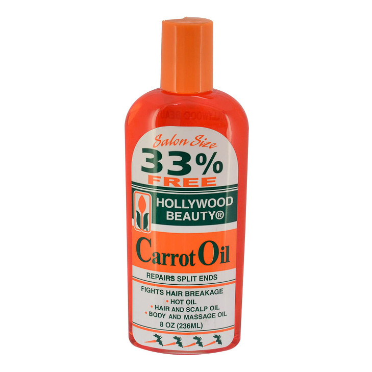 Hollywood Beauty Carrot Premium Oil 8 Ounce (Pack of 2)