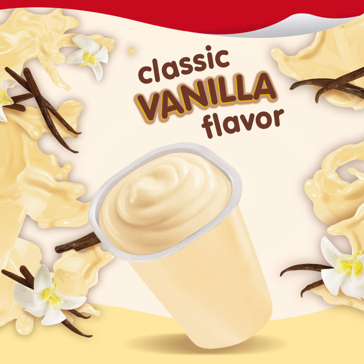 Snack Pack Super Size Vanilla Flavored Pudding Cups, 5.5 oz., 6-Count (Pack of 8), Kosher