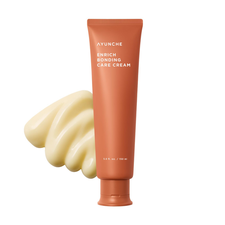 AYUNCHE Enrich Bonding Leave-In Cream 5.0 fl oz  K-Beauty Bond Repair, Heat Protection up to 392°F, Split Ends & Frizz Control for Fine, Dry, Damage