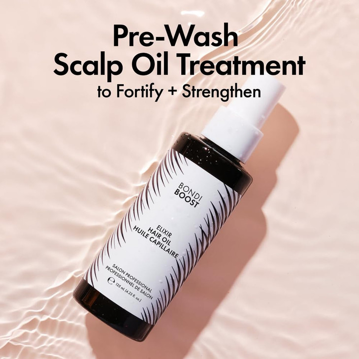 BONDIBOOST Elixir Hair Oil [4.23 fl oz], Pre-Shampoo Hair Oil Treatment for Dry Hair, Calm Frizz + Smooth Split Ends + Tame Flyaways, Lightweight For