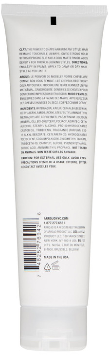 Arrojo Texture Clay, 5.1oz  Sulfate & Paraben Free Matte Hair Clay with Beeswax & Kaolin  Strong Hold, Pliable Styling for Men