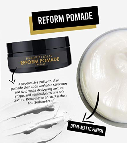 Prorituals Reform Men's Hair Pomade - Hair Pomade for Men & Women, Frizz Control & Styling, Unisex, 3 oz