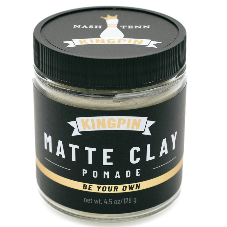 Matte Clay Hair Wax for Men - Flexible Hold & Natural Finish - Non-Flaking, Hydrating Styling Clay for All Hair Types - 2.5oz travel size