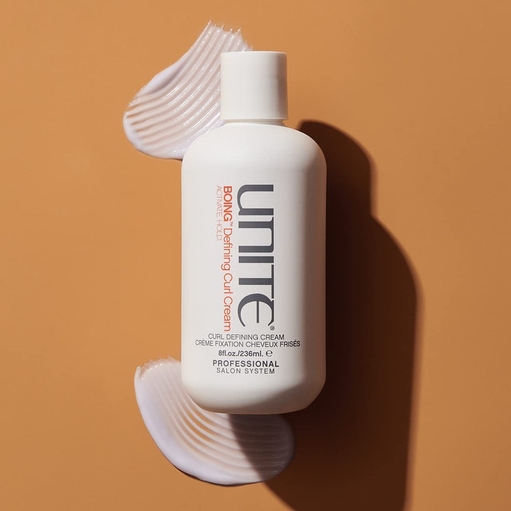 UNITE Hair - BOING Defining Curl Cream - Moisturizing Cream to Define, Control, and Hold Curls - Frizz-Free, UV and Heat Protection, Paraben-Free, 8