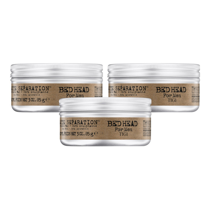 TIGI Bed Head for Men Matte Separation Workable Wax - Use for Strong Hold - For Men's Hairstyles - Use on Damp or Dry Hair - Premium Strong Hold Hair
