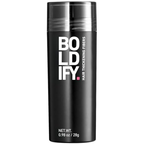 BOLDIFY Hair Fibers (28g) - Fill In Thinning and Fine Hair for an Instantly Fuller, Thicker Look - 14 Shades for Women & Men - Gray