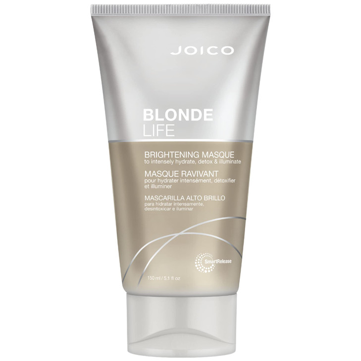 Joico Blonde Life Brightening Masque | For Blonde Hair | Instant Hydration | Neutralize Chlorine & Detoxify Hair | Add Softness & Smoothness | Sulfat