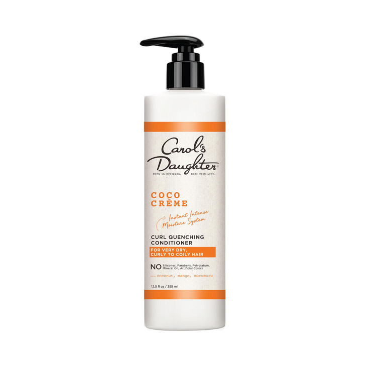 Carols Daughter Coco Creme Curl Quenching Conditioner for Very Dry Hair, with Coconut Oil, Paraben Free Conditioner for Curly Hair, 12 oz