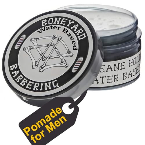 Boneyard Barbering Matte Hair Wax Pomade, Water Based Styling Clay Pomade for All Hair Types Hair Paste for Men with No Shine Natural-Looking Hairsty