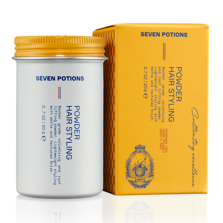 SEVEN POTIONS Hair Styling Powder for Men  Hair Texture Powder & Root Lifting Dust for Instant Volume  Natural Matte Finish, Flexible Hold, Invisib