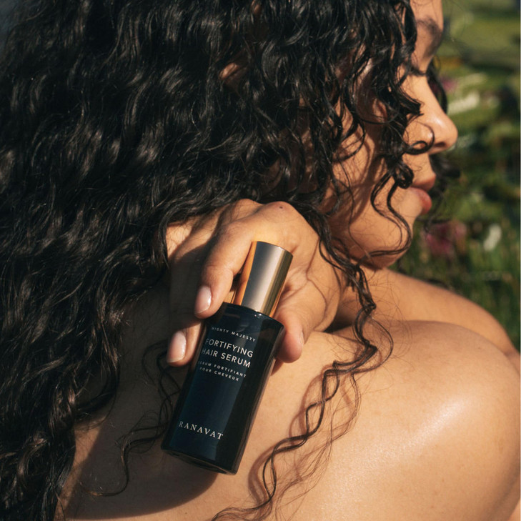 RANAVAT BOTANICS RANAVAT Mighty Majesty - Fortifying Hair Serum - Hair Oil Serum for Scalp Hydration, Frizz Control, & Hair Shine - With Jasmine and