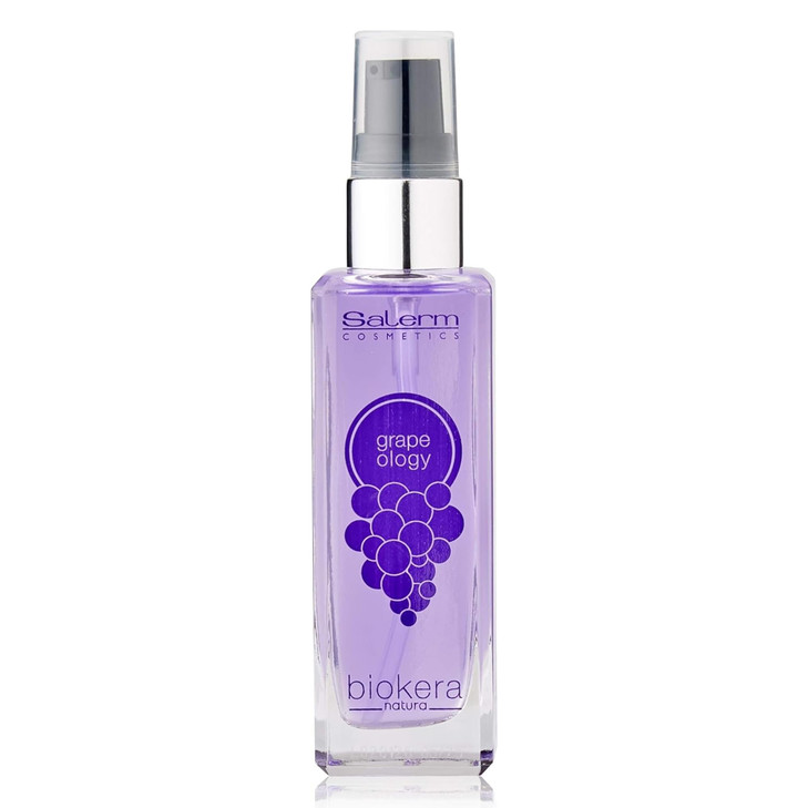 SALERM - Grape Seed Oil - Salerm Grapeology Biokera Natura - 60 ml - Split Ends Repair - Hydrating Serum for Dry and Damaged Hair - Antioxidant - for