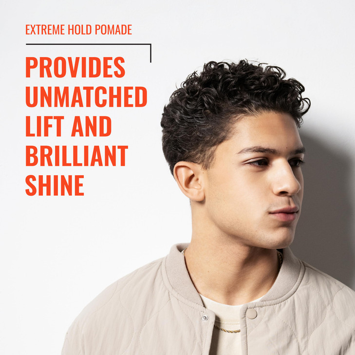 Fix Your Lid Extreme Hold Hair Pomade For Men - High Shine Water Based Hair Gel 3.75 oz - Easy To Wash Out