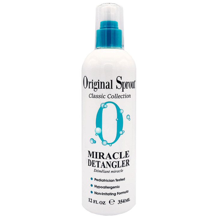Original Sprout Miracle Detangler Spray, Lightweight Non-Greasy Leave-In Conditioner Spray for All Hair Types, Smooths, Softens & Detangles, Vegan, C