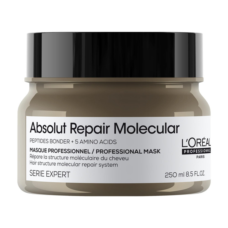 L'Oréal Professionnel Paris Absolut Repair Molecular Hair Mask - Repairs Damage & Restores Strength For Extremely Dry Damaged Hair, Extra Detangling