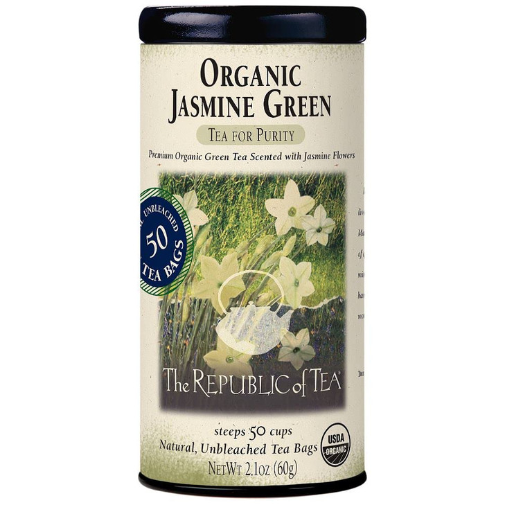 The Republic of Tea - Organic Jasmine Green Tea, 50 Tea Bags