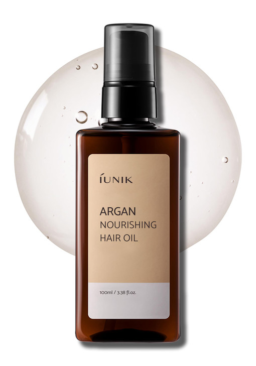 IUNIK Argan 3.9% Hair Oil Serum Nourishing for Dry and Damaged Hair - Anti Frizz Lightweight Hair Treatment Deep Conditioner Mask, Paraben and Sulfat
