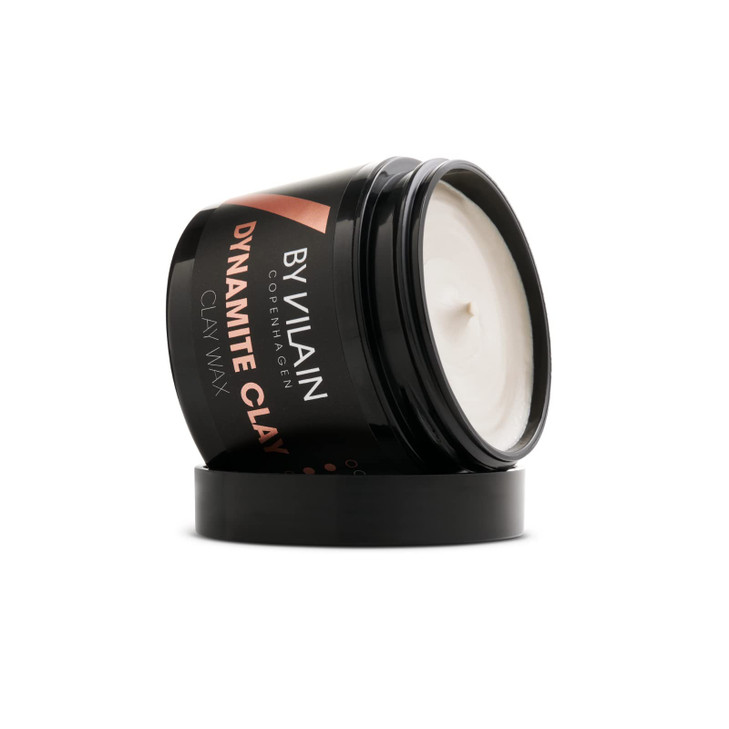 By Vilain Dynamite Clay - Professional Hair Styling Wax Super Strong Hold, Matte Finish For All Hair Types Molding Sculpting Pomade Easy to Style for