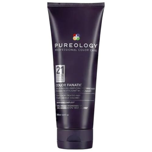 Pureology Color Fanatic Instant Deep-Conditioning Hair Mask | Restore & Strengthen | Maintain Beautiful Color | Vegan, 6.8 Fl Oz (Pack of 1)