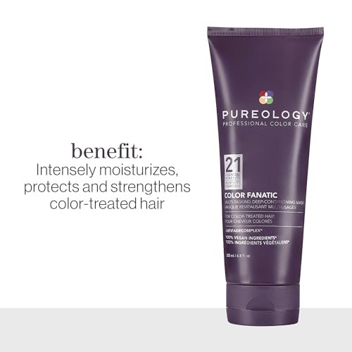 Pureology Color Fanatic Instant Deep-Conditioning Hair Mask | Restore & Strengthen | Maintain Beautiful Color | Vegan, 6.8 Fl Oz (Pack of 1)