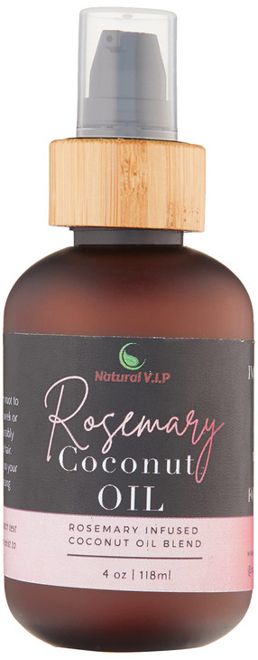 Natural V.I.P. Rosemary Coconut Oil for Hair Growth and Hair Loss Treatment Oil (4oz)