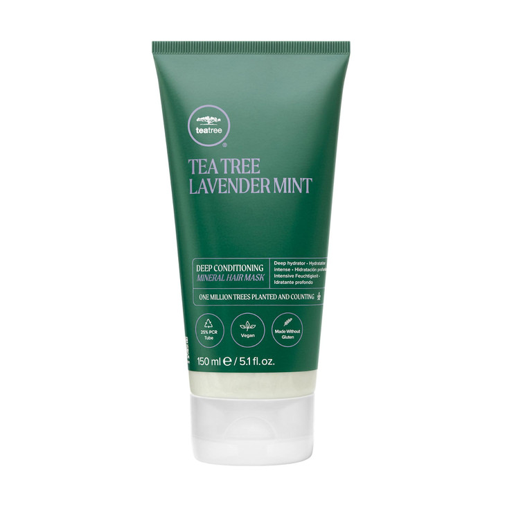 Tea Tree Lavender Mint Deep Conditioning Mineral Hair Mask, Hydrates + Strengthens, For Coarse + Dry Hair, 5.1 fl. oz.