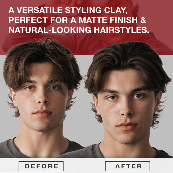 CRVFT Hair Clay 2oz | Medium Hold/Zero Shine Matte Finish | Add Volume & Texture | Ideal for Textured, Short & Medium Styles | Reworkable | [High Den