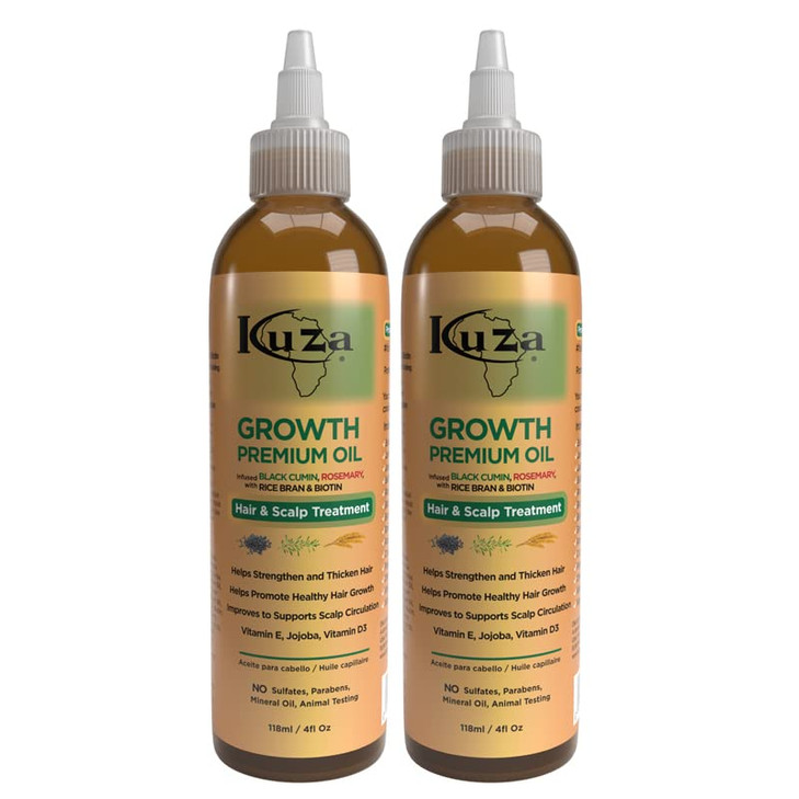 Premium Growth Oil W/Black Cumin & Rosemary 4 Oz. (Pack Of 2)